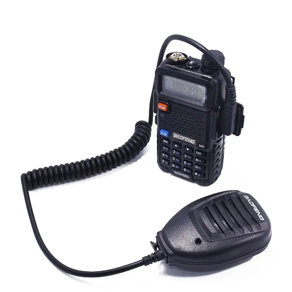 2 Way Radio Accessories PTT Shoulder Speaker Microphone Walkie Talkie Microphone for Baofeng
