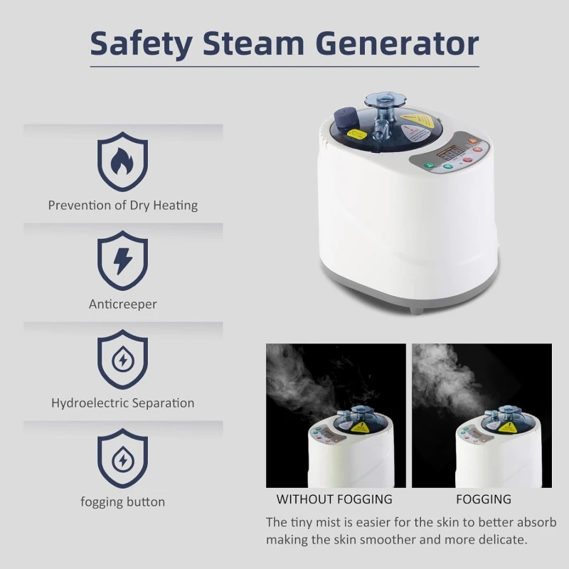 Portable Steam Sauna for Home Personal Full Body Spa for Relaxation Spa Tent with Hat Leg Spa Design 2L 900W Steam Generator 4