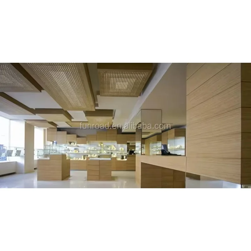 Custom. 고급 모던 탑 LED 스트립 디자인, 나무 유리 쇼케이스, 쥬얼리 디스플레이, 상점용 캐비닛