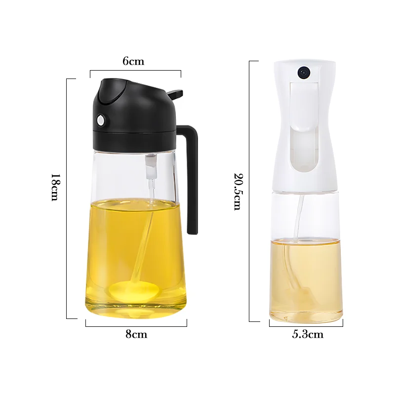 Multi-Purpose Oil Sprayer Bottle - 500ml Plastic Dispenser