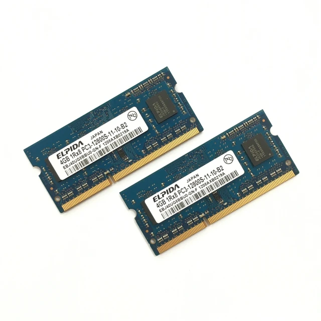 ELPIDA 4GB 1RX8 2Rx8 12800S PC3 PC3L DDR3 DDR3L 1600Mhz 4G Laptop