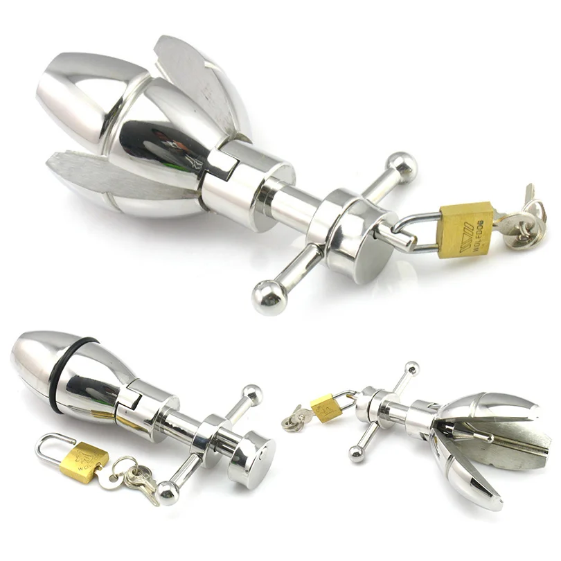 Man Woman Stainless Underwear Crotch Hole Adult Tools 304 Steel Metal