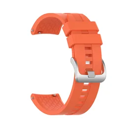 22mm Silicone Watch Strap - Premium Band Bracelet for Huawei GT 2 Pro (MSgt-orange)