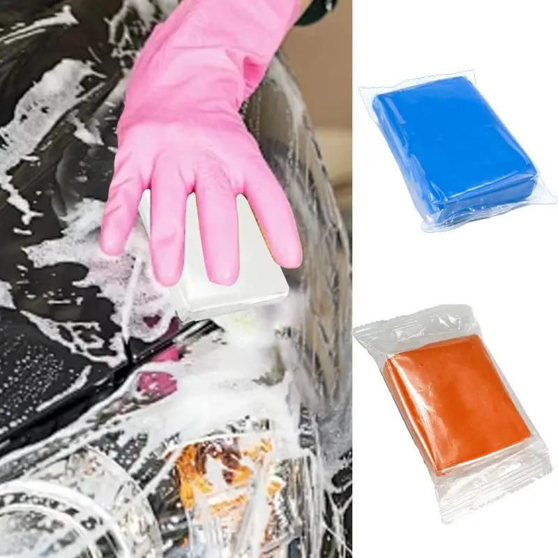 Auto Clay Bar 100g Car Detailing Tools Washing Cleaner Sludge Mud Remove Magic Exterior Care Cleaning Brush Car Accessories