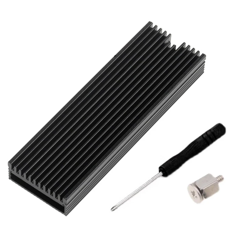 

Aluminum 2280 SSD Heatsink Cooler for M2 2280 SSD NVMe Heatsinks Cooler Good Thermal Conductivity Cooler Pads