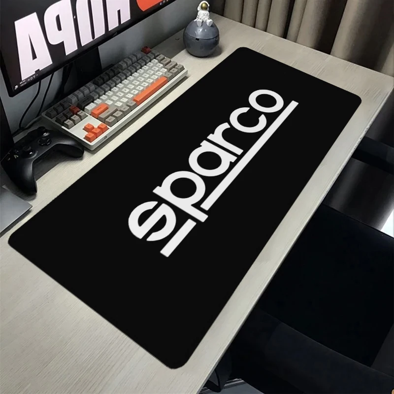 

Mousepad Sparcos Keyboard Mats Mouse Pad Gaming Accessory Pc Gamer Cabinet Rubber Carpets Office Computer Desk Mat Locking Edge