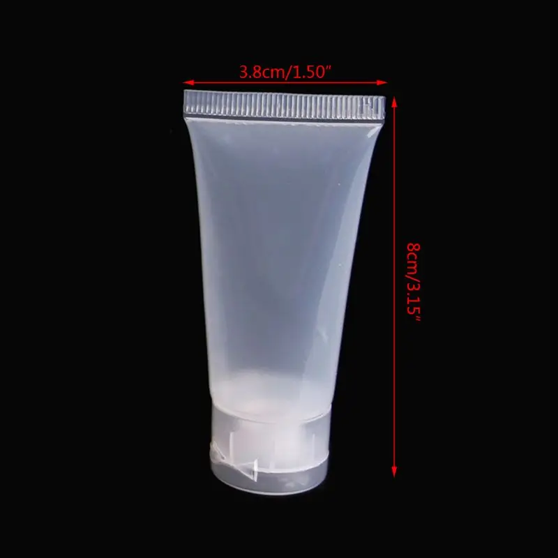 

1Pc Empty Plastic Portable Tubes Squeeze Cosmetic Cream Lotion Travel Bottle