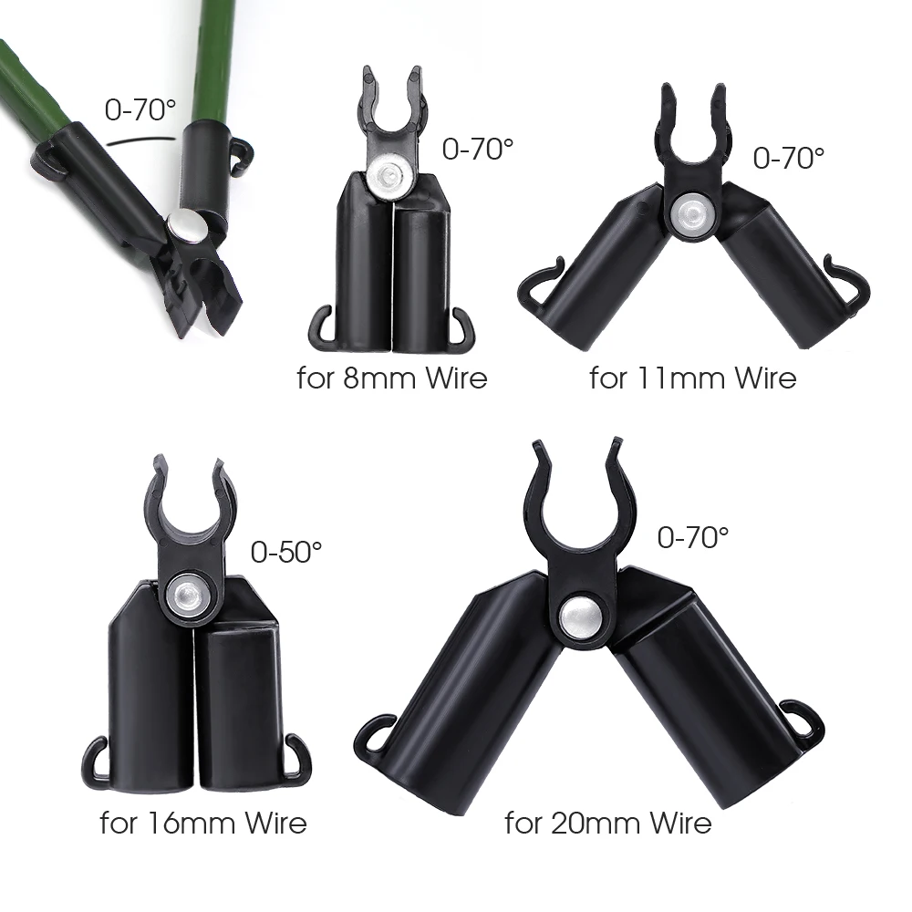 Plant Clips 5PCS Adjustable Garden Stake Clips for Plant Trellis