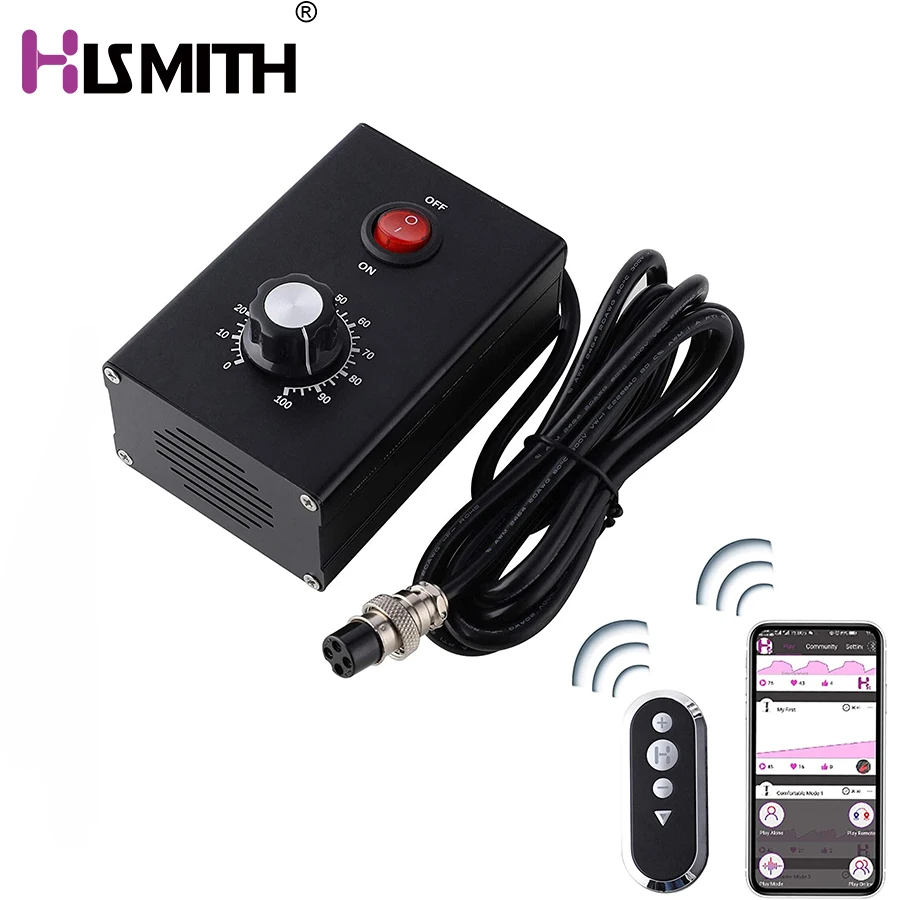 Hismith Customised Sex Machine controller remote control app Used HISMITH Kliclok Sex Machine Attachments sex toy