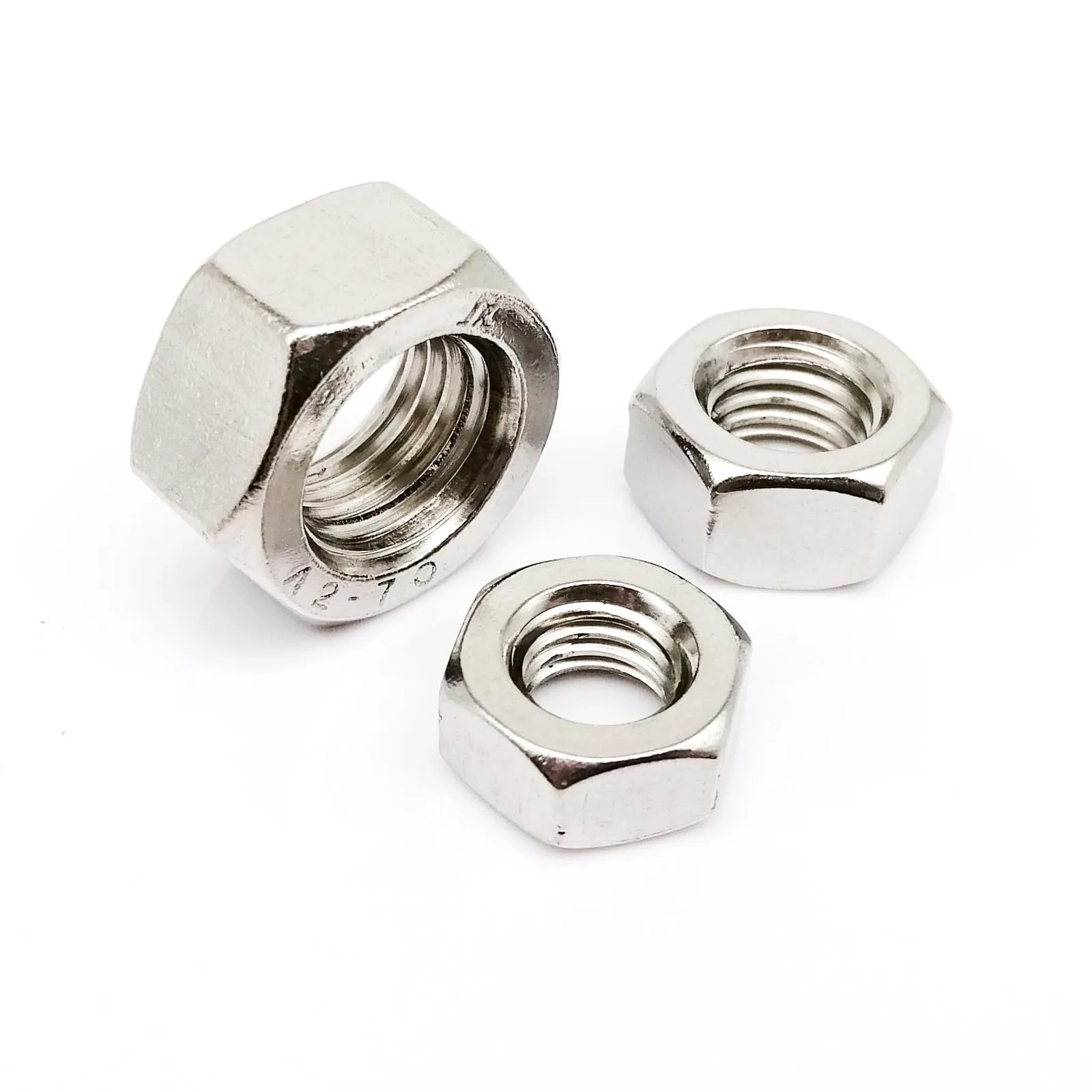 Hexagon Nuts 445pcs DIN934 Small Micro Hex Hexagon Nut Set Assortment Kit Box 304 Stainless Steel Brass M1.4 M1.6 M2 M2.5 M3 M3.5 M4 M5 M6 M8