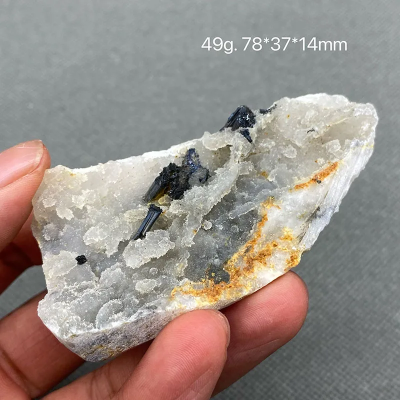 100% Natural rare Stibnite mineral specimen stones and crystals healing crystals quartz gemstones from China free shipping