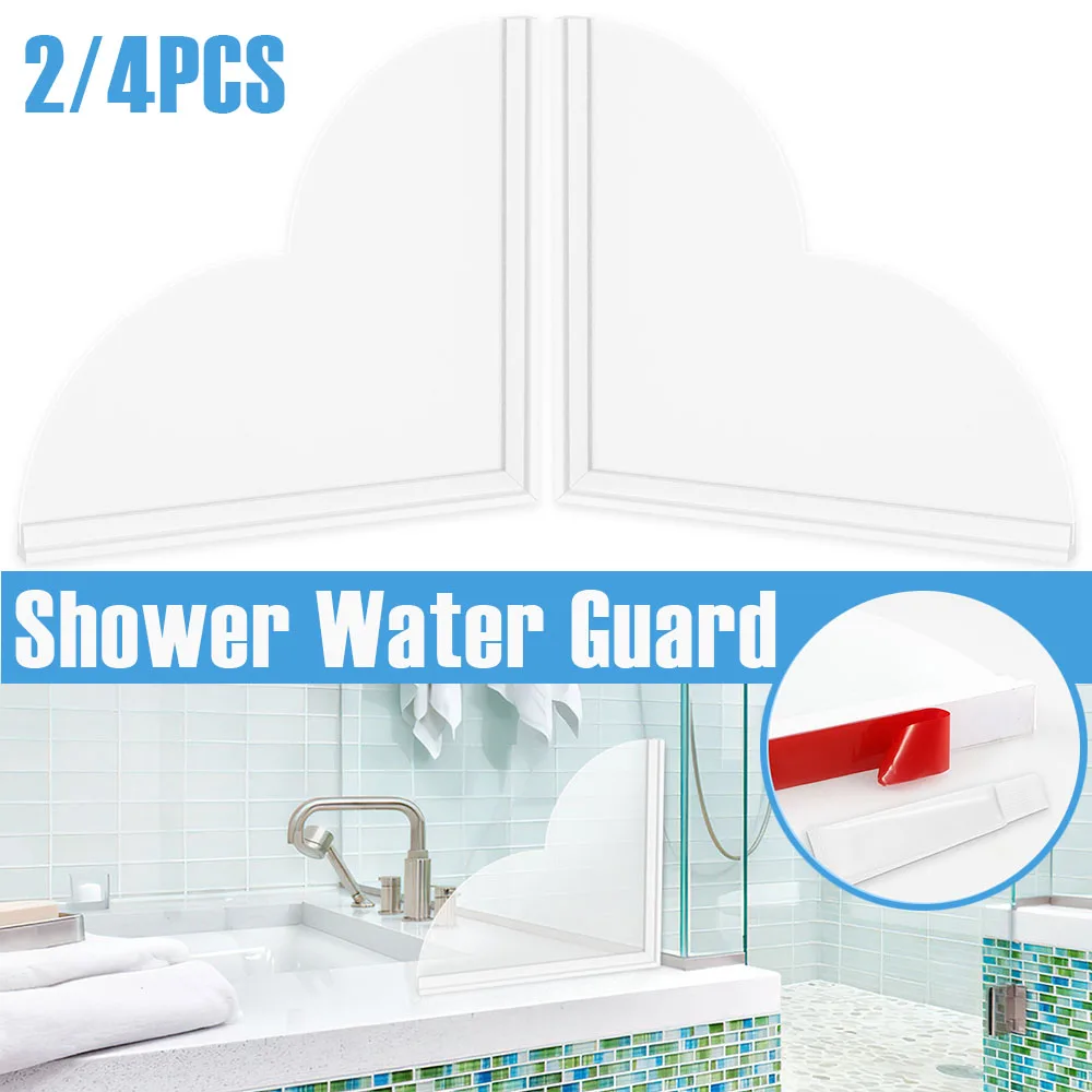 AcrylicBathtubEdgeGuardShowerWaterGuardReusableWaterproofSelf