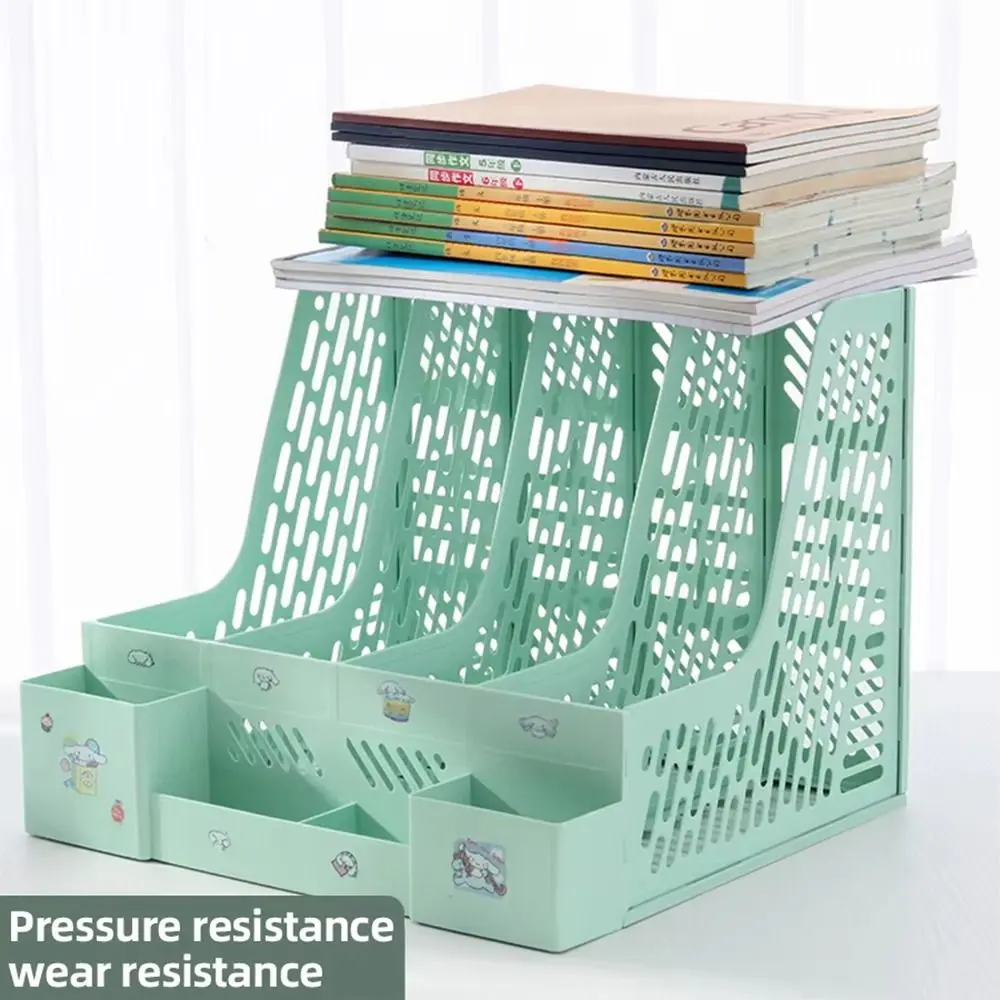 1Pcs Large Capacity Desktop File Rack A4 Document Certificates Thickened File Holder Tray Multi-layer Plastic