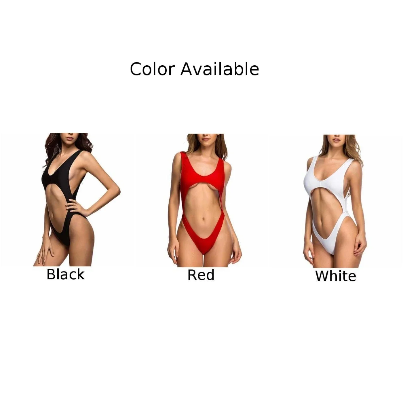 Bikini Set Women Swimwear Sexy Personalized Crotchless Thong Backless Breathable Bodysuit High Cut
