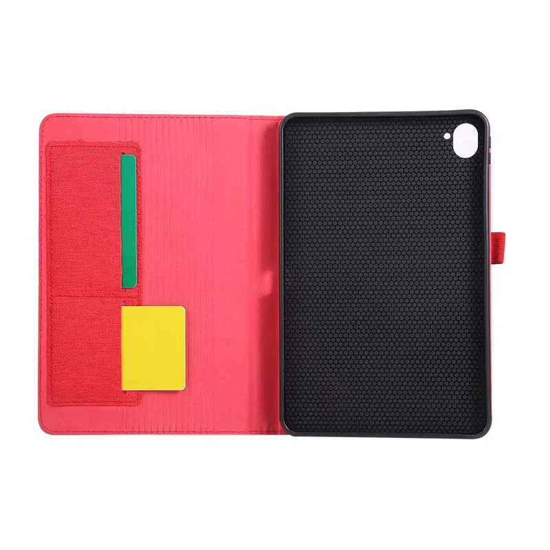 Jeans Fabric Flip Case with Stand Holder and Card Slots