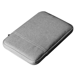 Shockproof Universal Tablet Sleeve with Pockets - Enhanced Protection and Storage for 8.0 inch (Light Gray)