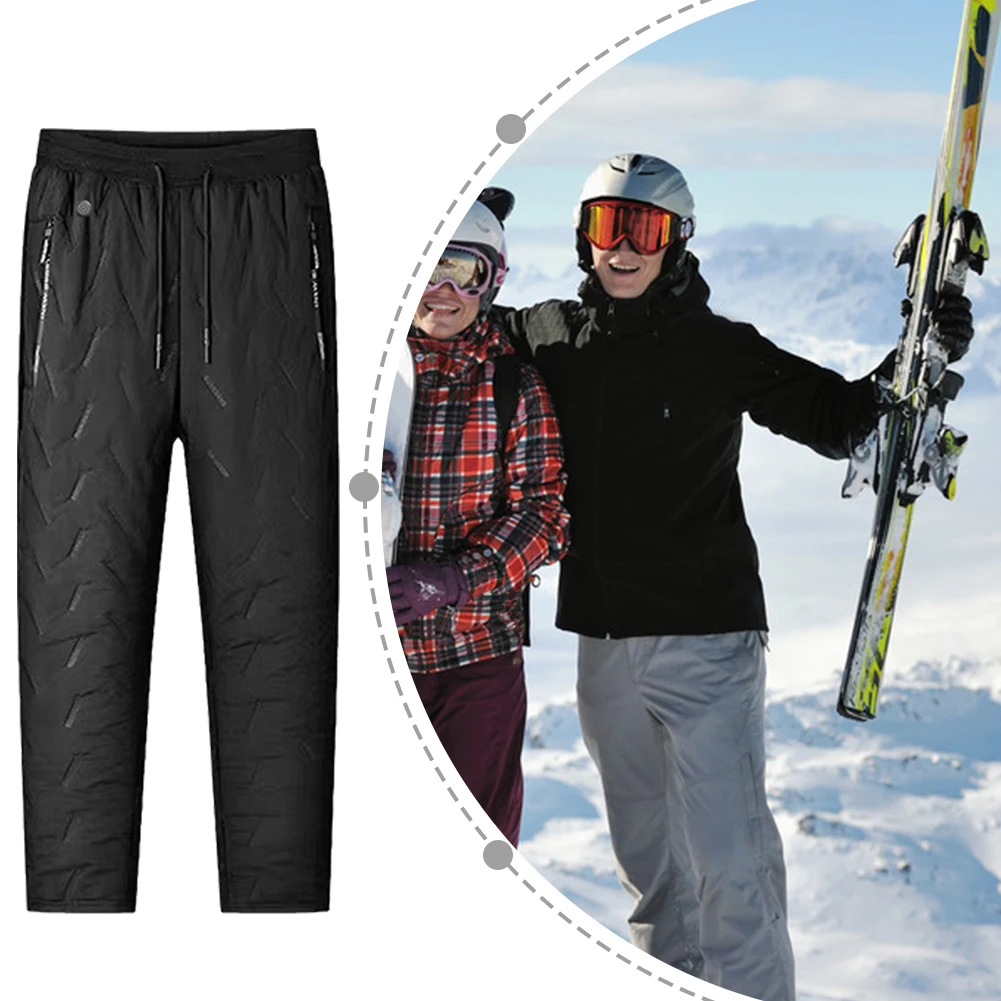 2023 Winter Thermal Hiking Pants Heating Underwear USB Electric Heated Pants Ski Wear Heater Sports Thermal Motorcycle Pants 2