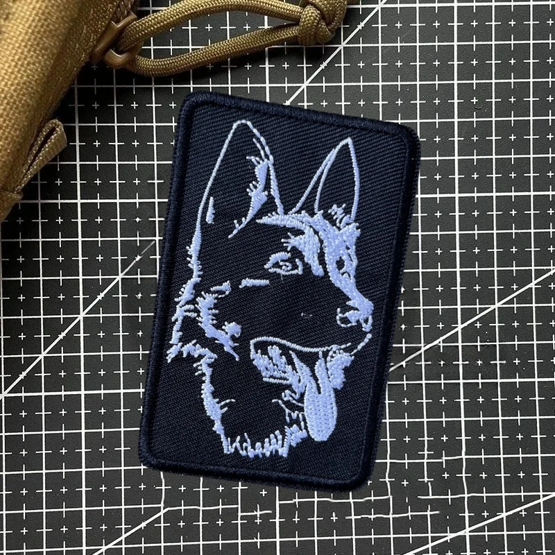 Patch Berger Allemand K9 - 75mm - Velcro Arrière - Impression Haute Qualité - Pour Veste, Uniforme, Club