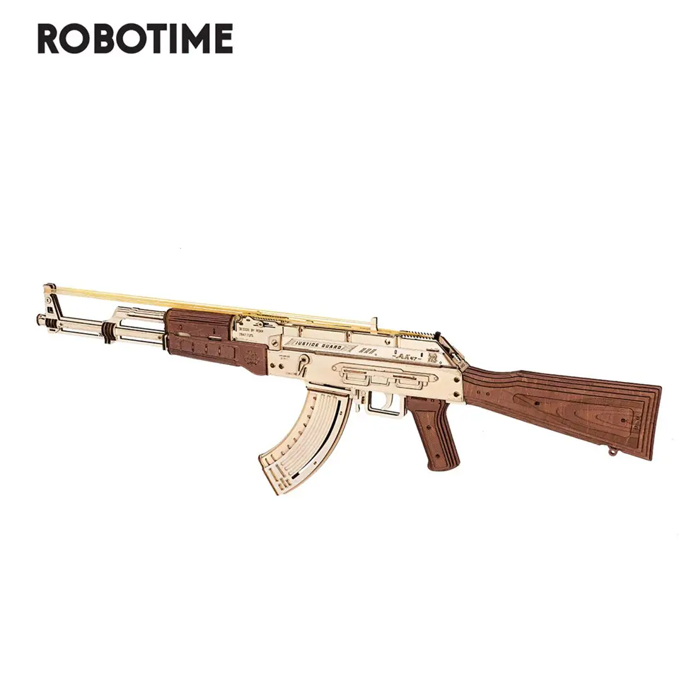 Robotime Rokr Automatic AK-47 Wooden Toy Model Kit