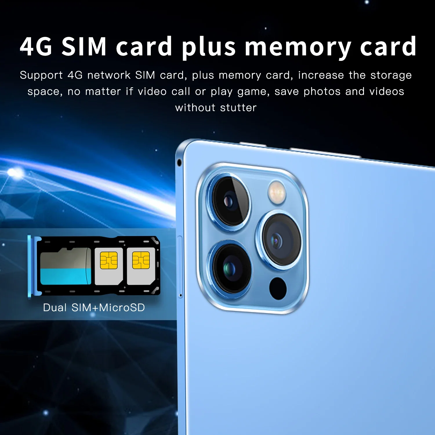 2025 Android 12.0 Tablet PC 10.1 Inch 12GB RAM 512GB ROM WIFI GPS 4G LTE Phone Tablet Gifts Tablet 3