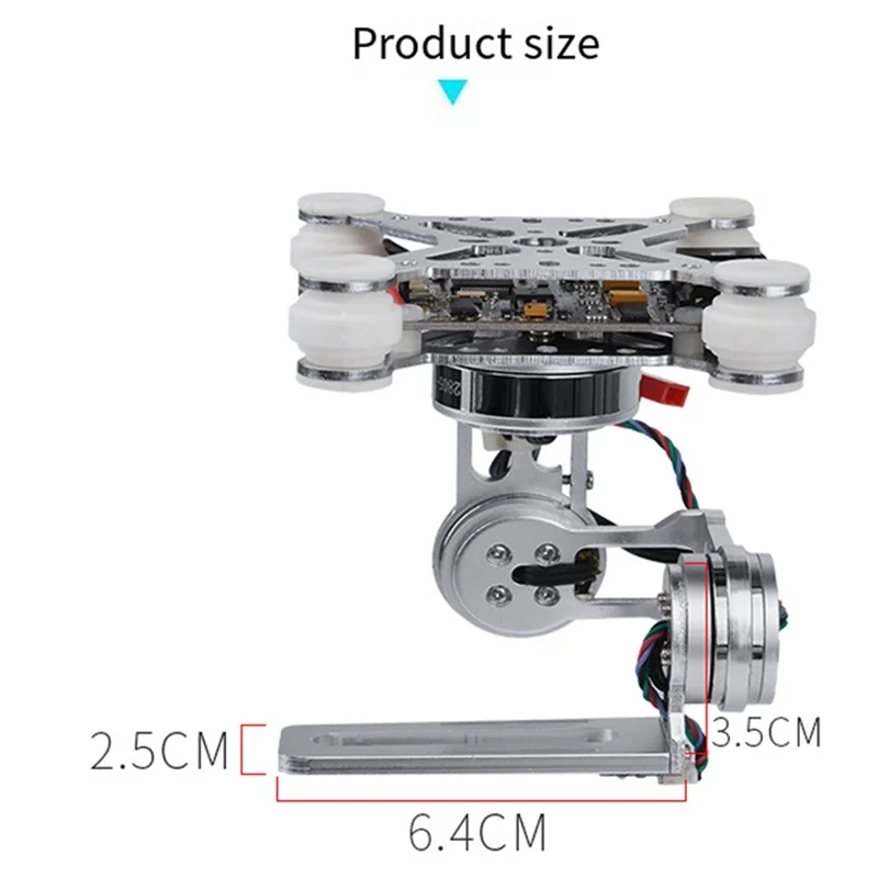 Cardan 3 axes GoPro SJ4000 Xiaomi pour drone FPV - CABE