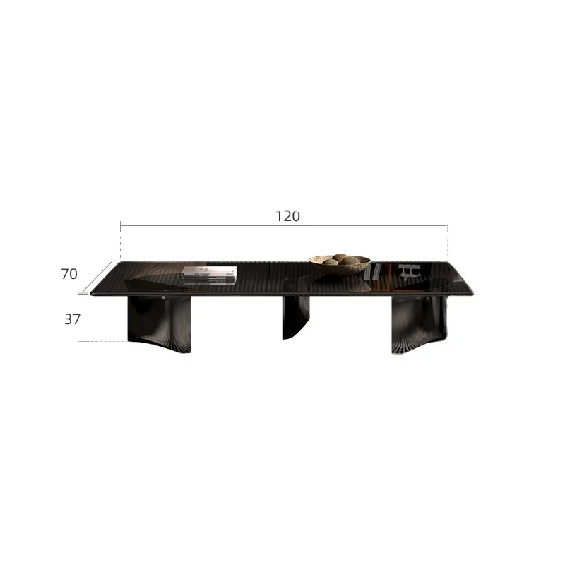 

Wyj Internet Celebrity Designer Model Tempered Glass Tea Table Combination
