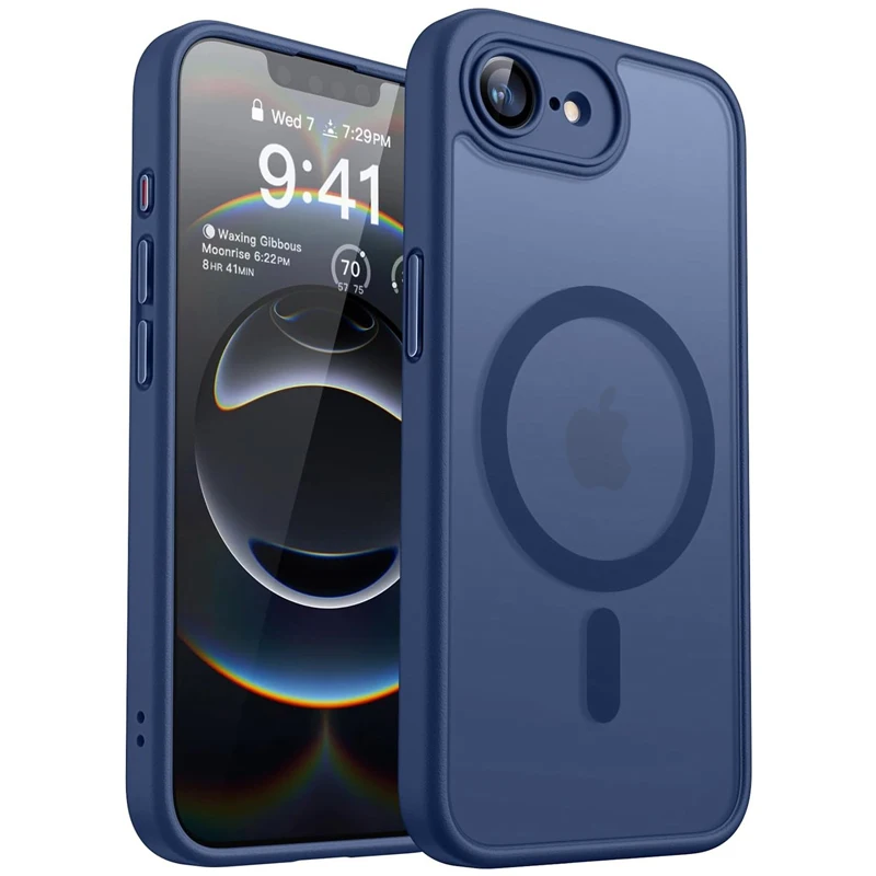 Luxury Matte Hard Case For iPhone 17E 16E 17 16 E 15 14 13 12 11 Pro Max iPhone17e iPhone16e Magsafe Charge Translucent Cover 6