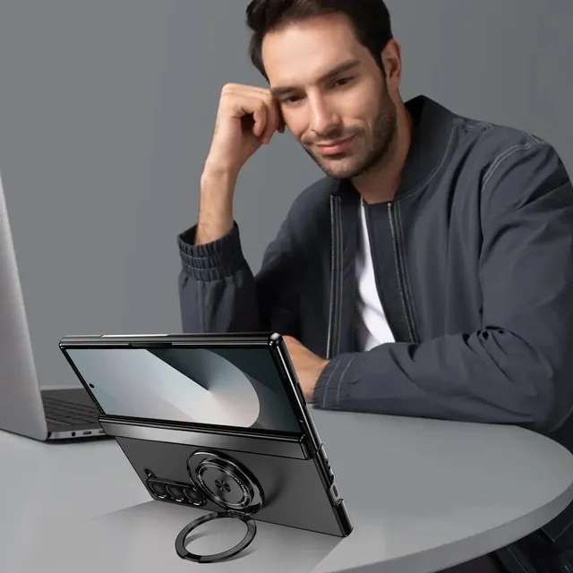 Für Samsung Galaxy Z Fold 8 7 6 4 5G Magsafe Magnetisches Scharnier-Handyhülle 360° ° Vollbild-Schutzringhalter Stoßfeste Abdeckung – Detail 14