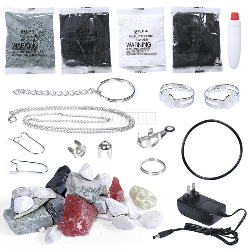 Drum Polishing Machine, Jewelry Rotary Tumbler Tumbling Mini-Tumbler Rotary Polishing Machine Jewelry Polisher