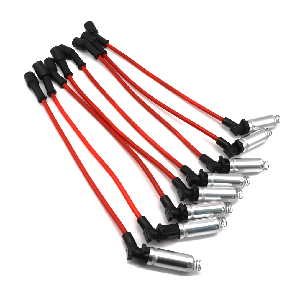 8pcs Ignition Cable Set for Chevrolet Avalanche GMC Envoy Yukon XL Pontiac Grand Prix GTO Hummer