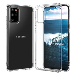 Enhanced Clear Shockproof Silicone Soft Case - Ultra Thin Protective Cover - Galaxy A6s (Transparent)