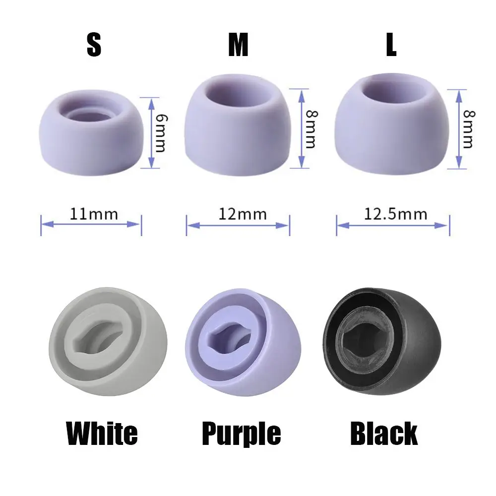 6Pcs/3Pairs New Eartips Earbuds Ear Tips Replacement Silicone Ear Cap For Samsung Galaxy Buds Pro