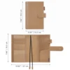 Moterm B6 Slim/ Min Original Cover for JIBUN TECHO Notebook Full Grain Veg Tanned Cowhide Planner Organizer Diary Journal 2