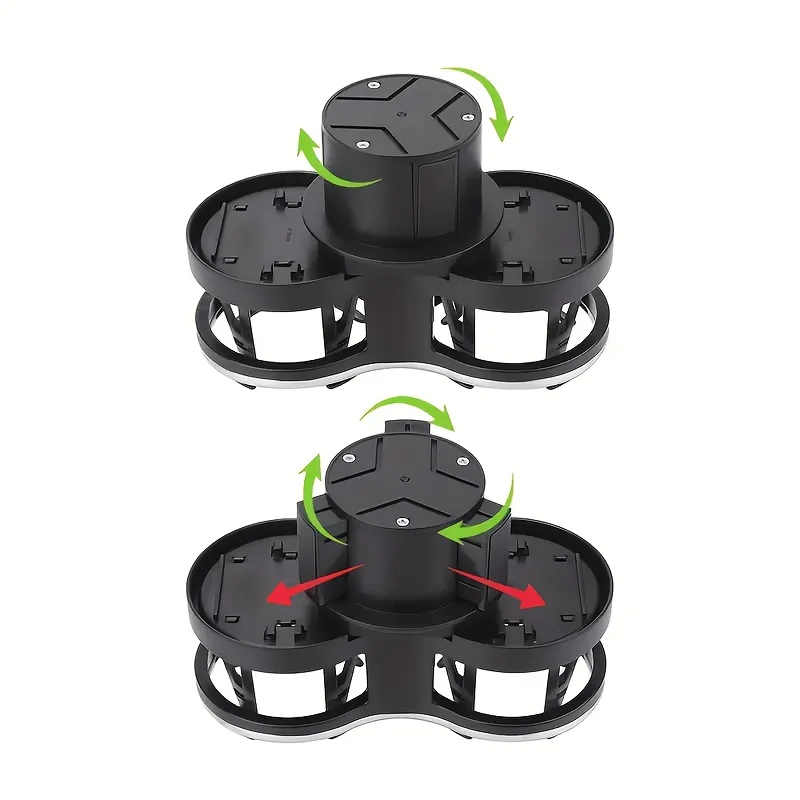 Car Double Cup Holder Adjustable Base Beverage Holder Elastic Non-Slip Cup MultiFunction Storage Bracket Accessories