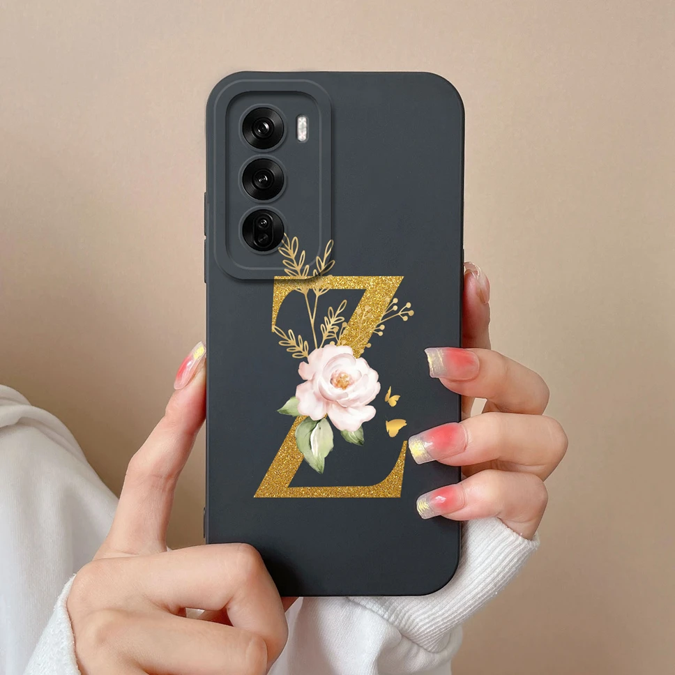 Sleek Liquid Protective Phone Case with A to Z Letter Design - Fashionable Shell Cover