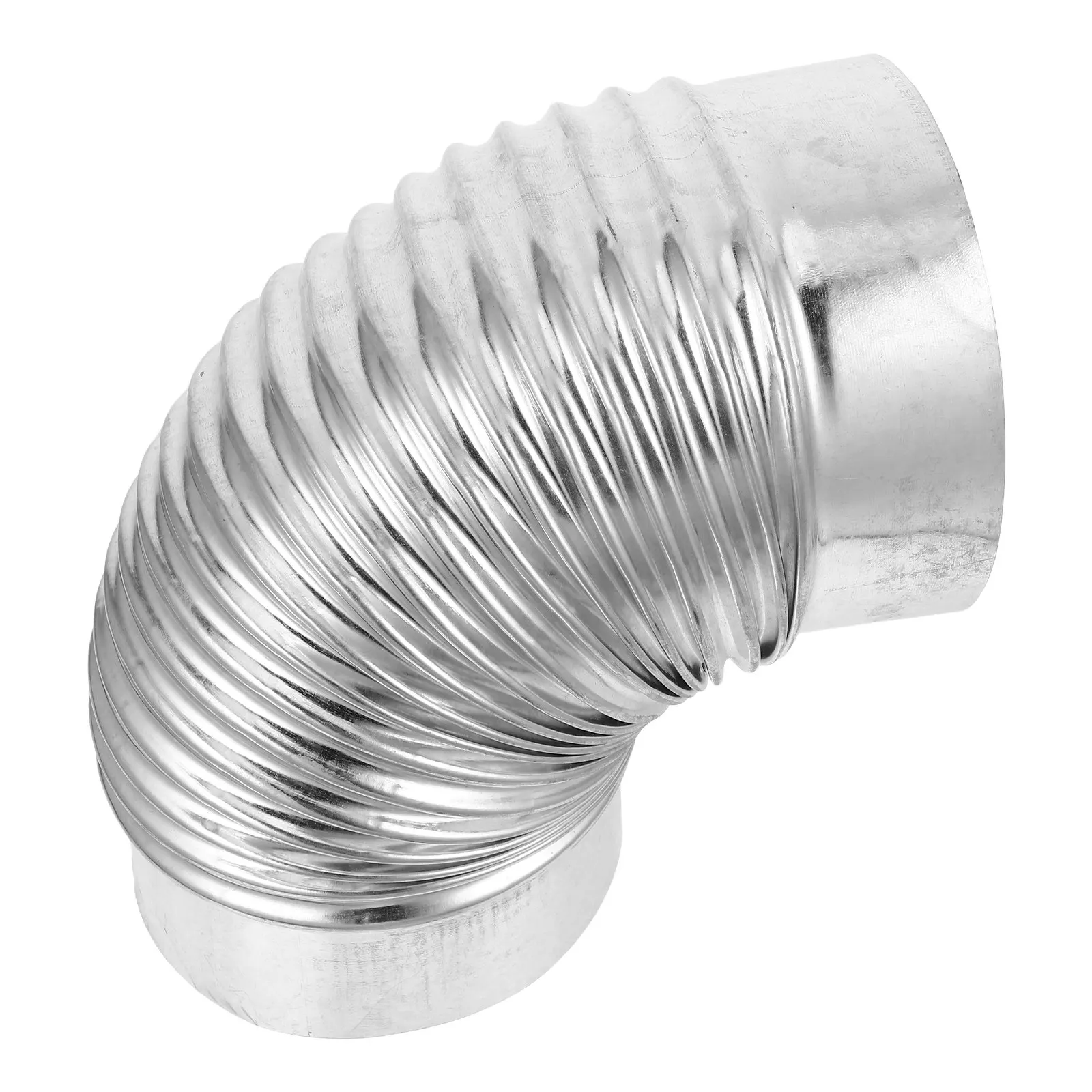 스테인리스 스틸 굴뚝 엘보 파이프 90도 배기구 (목재 난로, 난방 난로, 연통 연결, 벽난로 환기 시스템용)