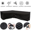 15 Size L Shape All-Purpose Covers Waterproof Rattan Corner Furniture Cover Garden Patio Outdoor Sofa Protector Anti-Dust 2