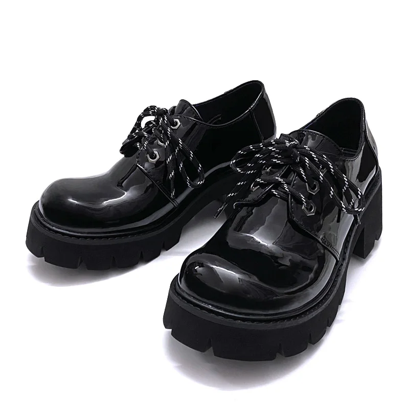 

Big Size 33-41 Women Japanese Style Mary Jane Shoes Vintage Girls Thick Soles Lolita Platform Lace Up Oxfords