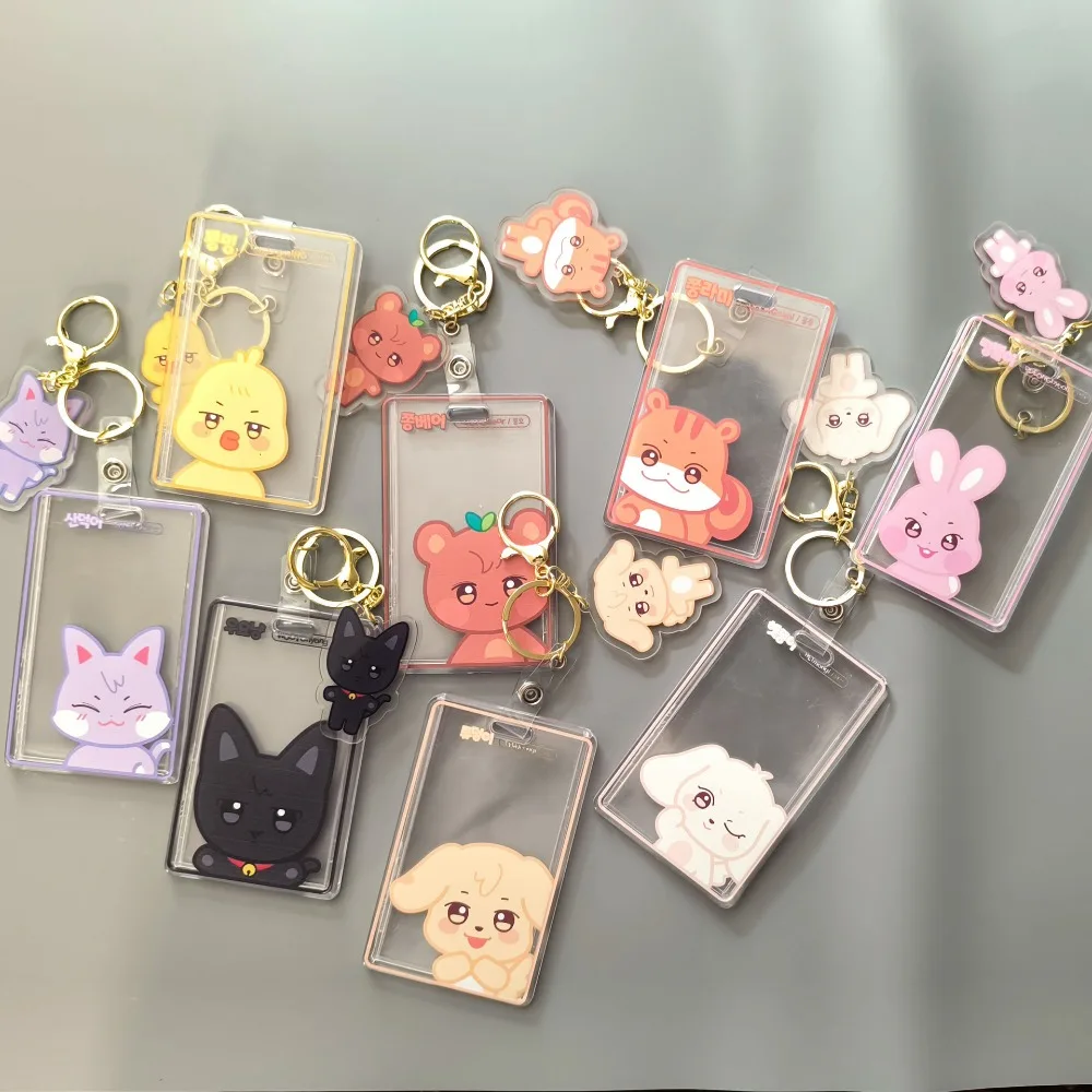 AniteezCardHolderKeychainKeyringAcrylicCharactersPhotocardSleevesHongjoongSeonghwaYunhoYeosangKeychain-AliExpress36