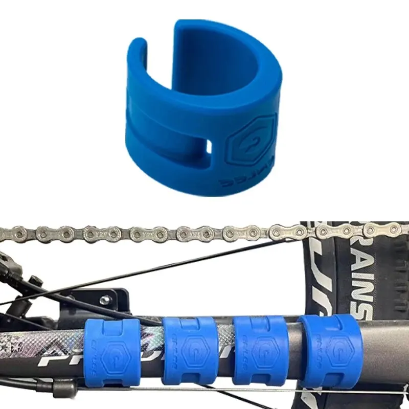 4pcs ENLEE Rubber Bicycle Chain Protector Road Mountain Bike MTB Frame Silicone Protection