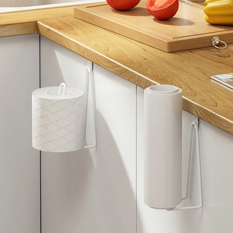 Toilet Roll Paper Holder Organizer 1 Pc paper towel holder toilet paper holder toilet paper rack toilet roll holder paper towel rack Wall Mount Storage Stand Kitchen Bathroom No Drill Tissue Towel Dispenser