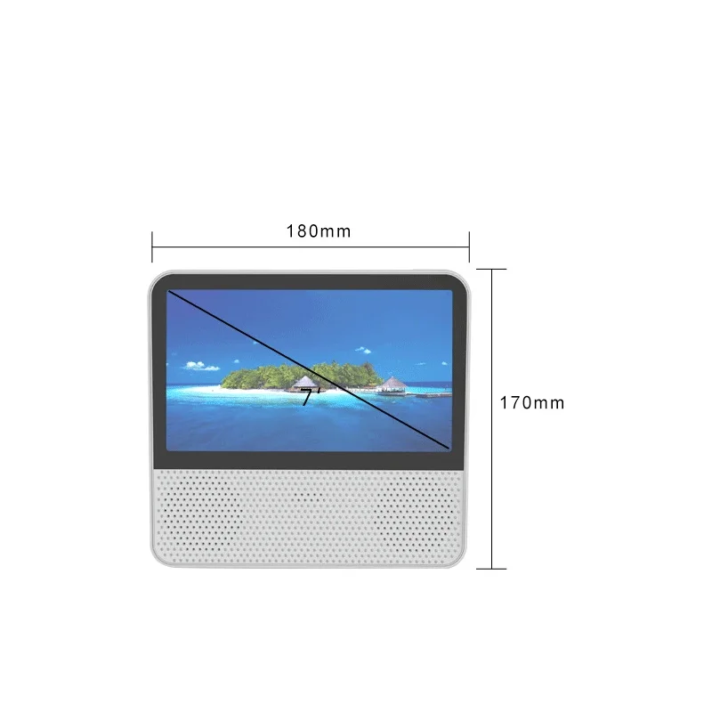 Multi functional Portable CD/VCD/DVD Bluetooth Player 7-inch 1080P Touch Screen Lithium Battery Dual Speakers