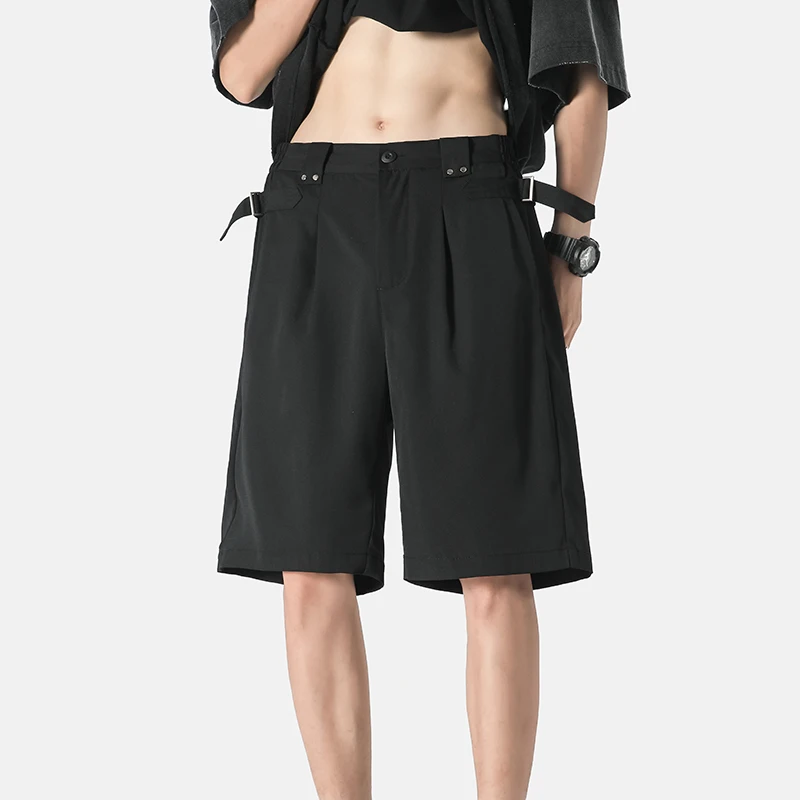 

Summer Suit Shorts Men Fashion Social Mens Dress Shorts Korean Loose Casual Shorts Mens Office Formal Shorts Large Size 5XL