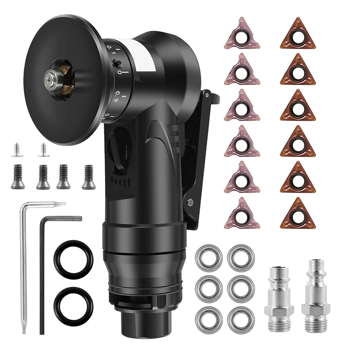 Smussatrice Pneumatica Angolo 45&deg; Con Lame Sostituibili - Per Metallo