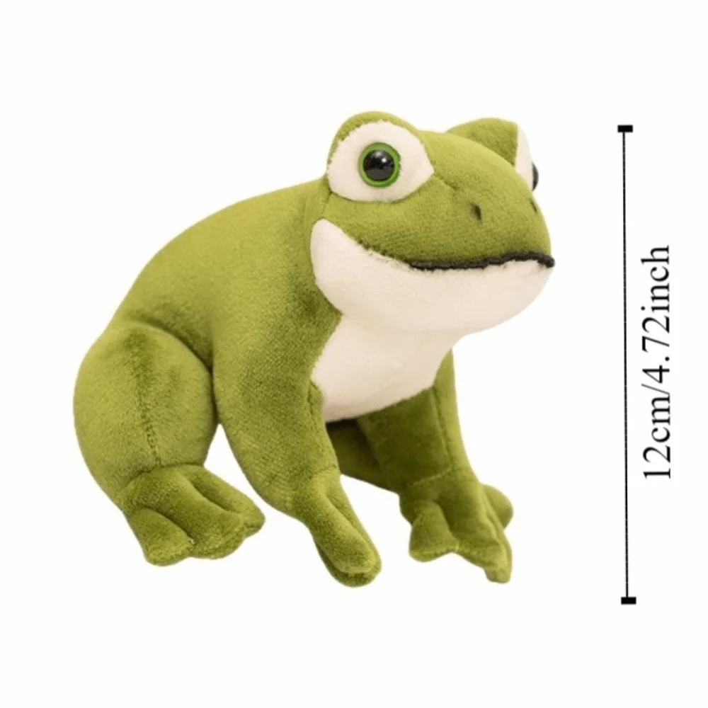Cartoon Anime Green Frog Plush Toy Collection PP Cotton Mini Frog Plush Doll 12cm Soft Cartoon Frog Stuffed Toy Christmas
