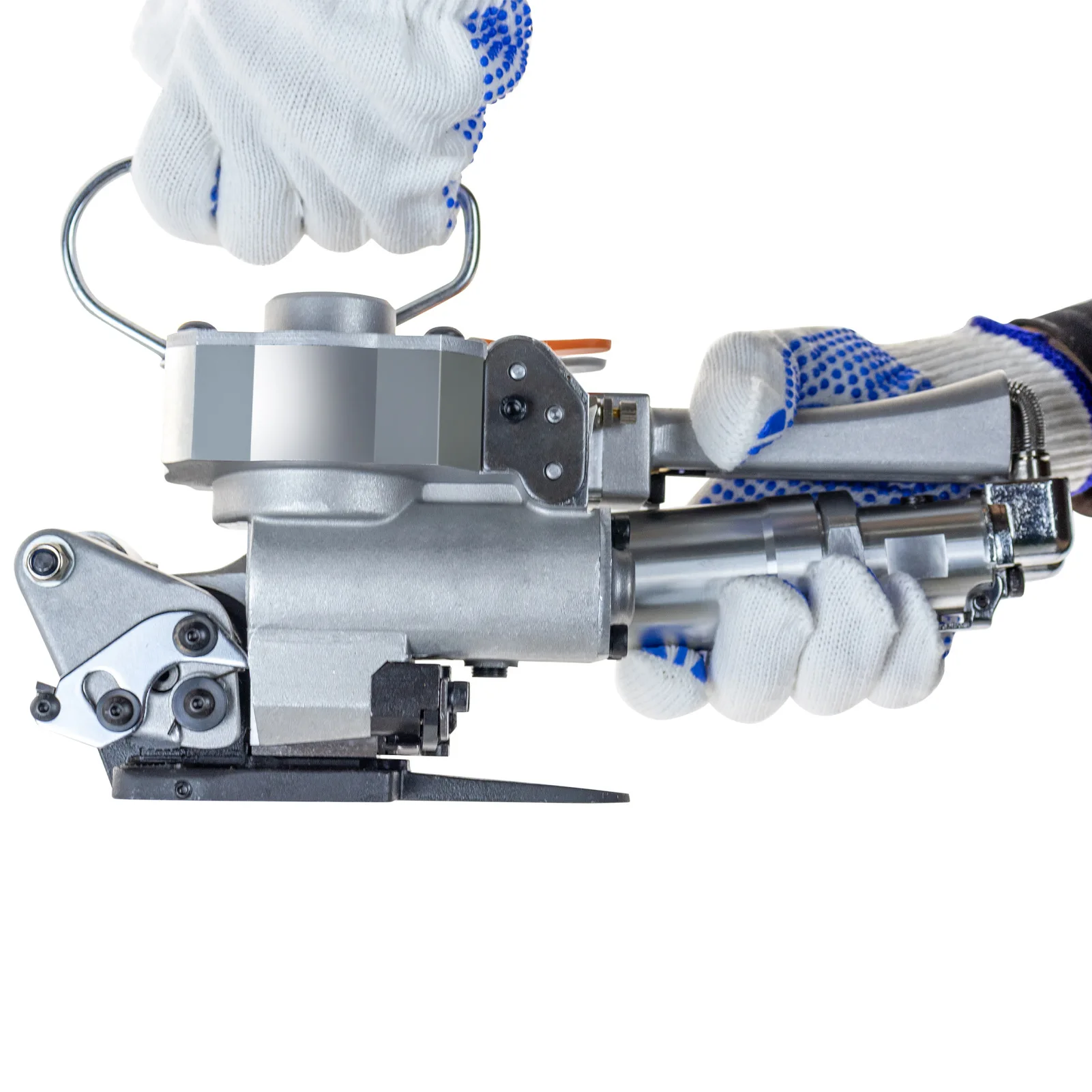 A19/A25 Imballatore Pneumatico Pet Plastic Steel Band Hot Melt Bale Tie Machine Imballaggio In Cartone Pp Hand