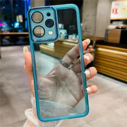 Custodia trasparente in silicone rinforzato con protezione per la fotocamera