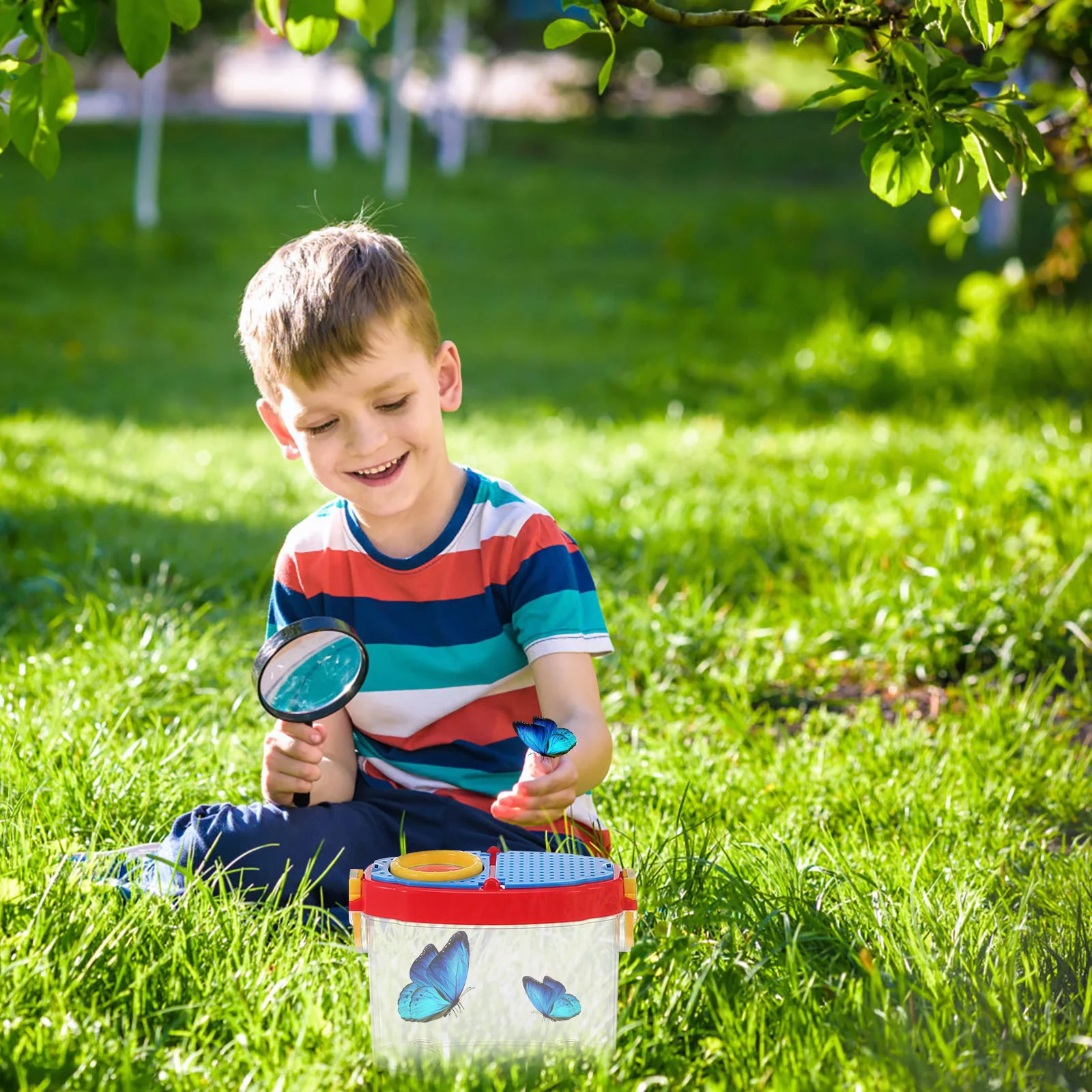 

Insect Observation Box Toys Cage Collector Outdoor Exploration Tools Collection Set Explorer Kit Acrylic Abs Child Toddler