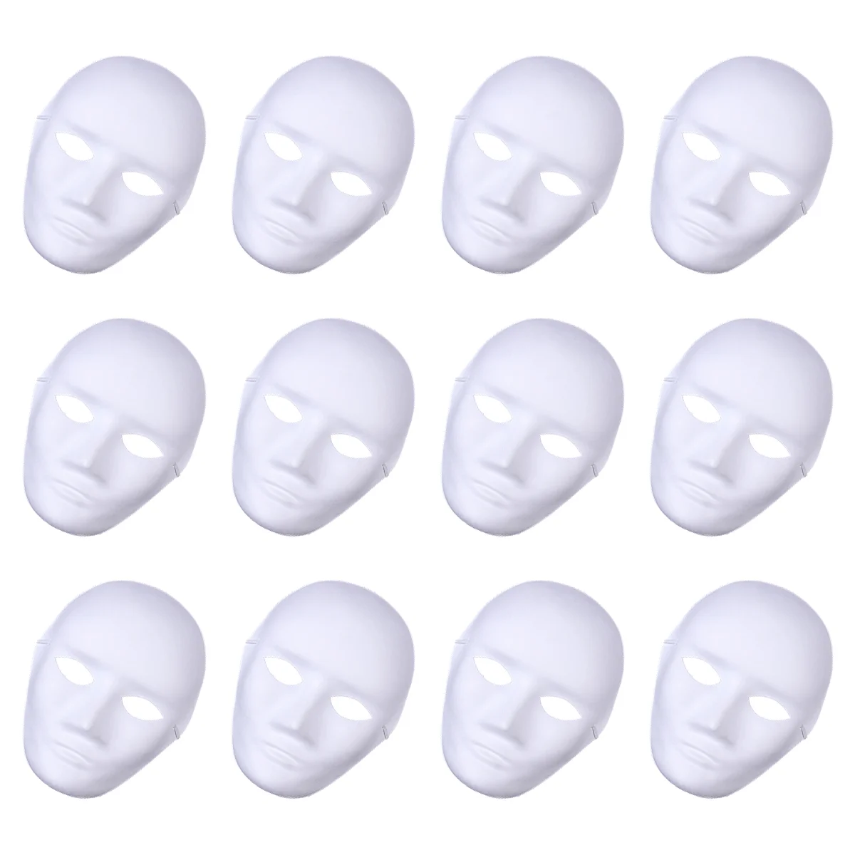

Female Full Face Prom Mask DIY Blank Painting Mask Halloween Hip-Hop Dance Ghost Cosplay Fancy Dress Masquerade Party Mask