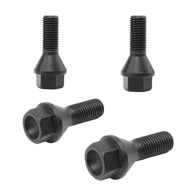 Auto Accessories Car Accessories 4Pcs Black Wheel Bolt Lug Nut for BMW E30 E36 E46 E60 E90 36136781150
